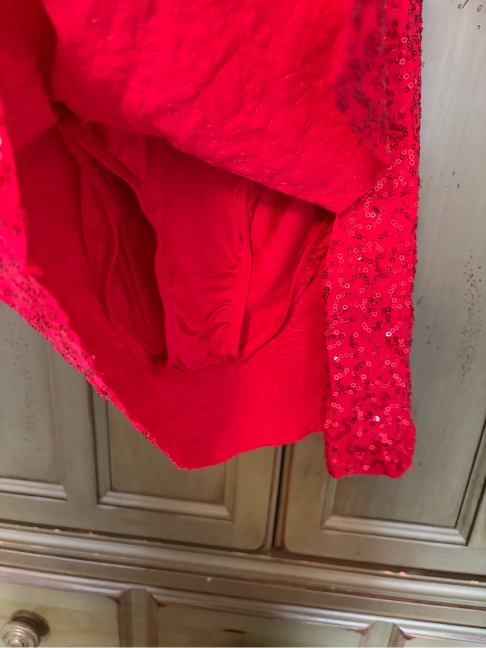 Weissman Red Sequin Halter Costume I’m a Lady 11077 - Picture 4 of 7